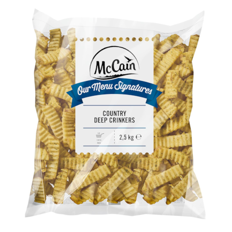 MCCAIN FRYTKI KARBOWANE COUNTRY ZIOŁOWE 2,5kg/4