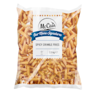 MCCAIN FRYTKI KARBOWANE CRINKLE PIKANTNE 2,5kg/5