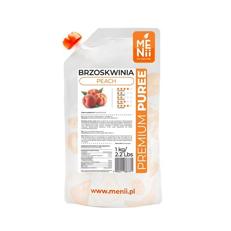MENII PREMIUM PUREE BRZOSKWINIA 1kg/5