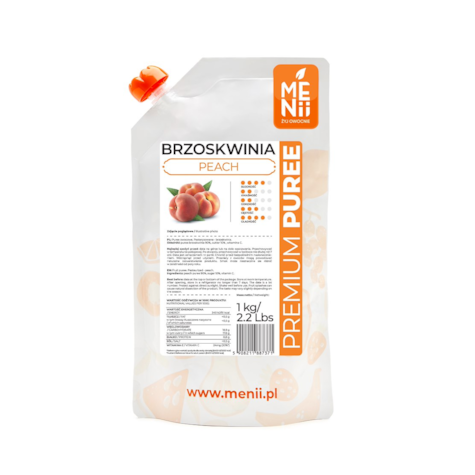 MENII PREMIUM PUREE BRZOSKWINIA 1kg/5