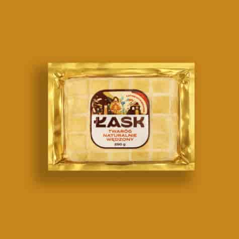 ŁASK TWARÓG WĘDZONY 250g/6  kostka