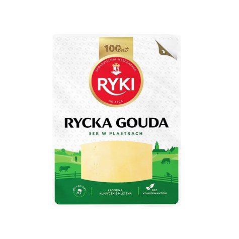 RYKI SER GOUDA PLASTRY 135g/10
