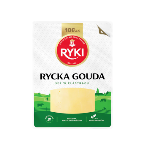 RYKI SER GOUDA PLASTRY 135g/10
