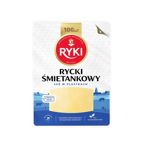RYKI SER ŚMIETANKOWY PLASTRY 135g/10