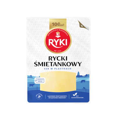 RYKI SER ŚMIETANKOWY PLASTRY 135g/10