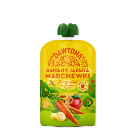 DAWTONA MUS JABŁKO-BANAN-MARCHEW 100g/12