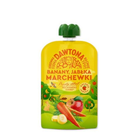 DAWTONA MUS JABŁKO-BANAN-MARCHEW 100g/12