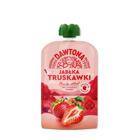 DAWTONA MUS JABŁKO-TRUSKAWKA 100g/12
