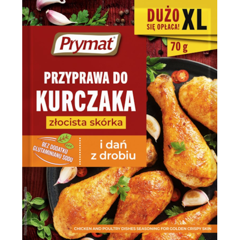 PRYMAT PRZYPR. DO KURCZAKA ZŁOCISTA SKÓRKA 70g/18