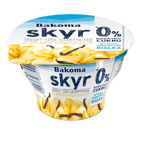 BAKOMA JOGURT SKYR 0% WANILIA 150g/12