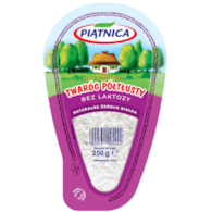 PIĄTNICA TWARÓG KLINEK PÓŁTŁUSTY 250g/6 BEZ LAKTOZ