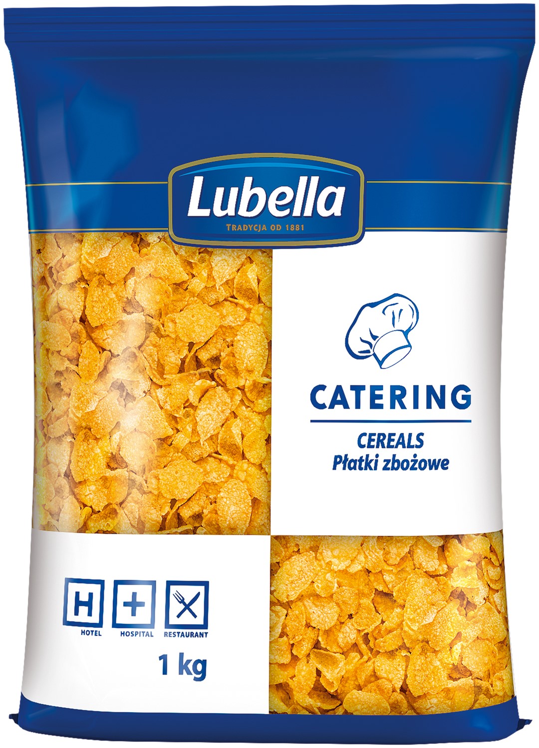 LUBELLA PŁATKI CORN FLAKES 1kg/5 kukurydziane