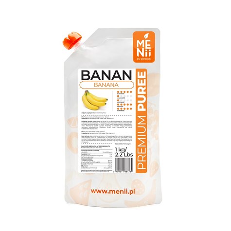 MENII PREMIUM PUREE BANAN 1kg/5