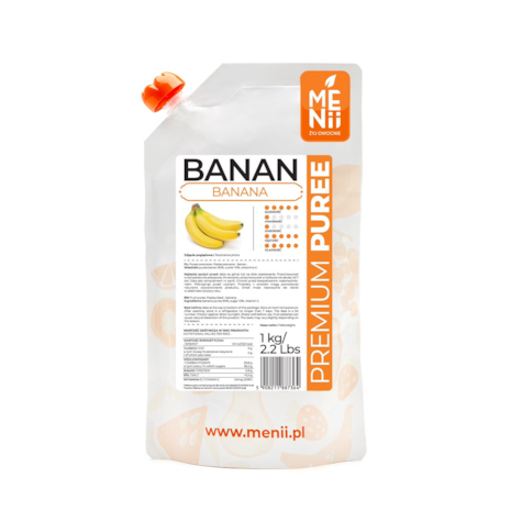 MENII PREMIUM PUREE BANAN 1kg/5