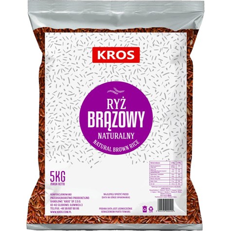 KROS RYŻ NATURALNY BRĄZOWY 5kg