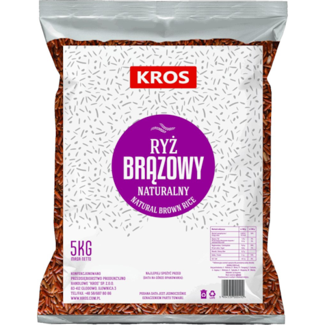 KROS RYŻ NATURALNY BRĄZOWY 5kg