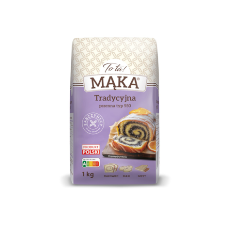 MĄKA TOTA PSZENNA 1kg/10 typ 550