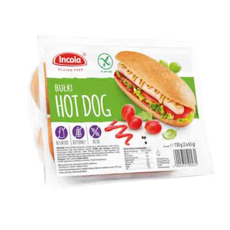 INCOLA BUŁKA HOT DOG 130g/6 BEZGLUTENOWA
