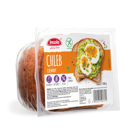 INCOLA CHLEB CIEMNY 200g/8 BEZGLUTENOWY