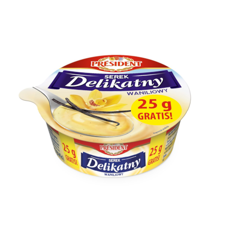 PRESIDENT SEREK DELIKATNY WANILIOWY 175g/12