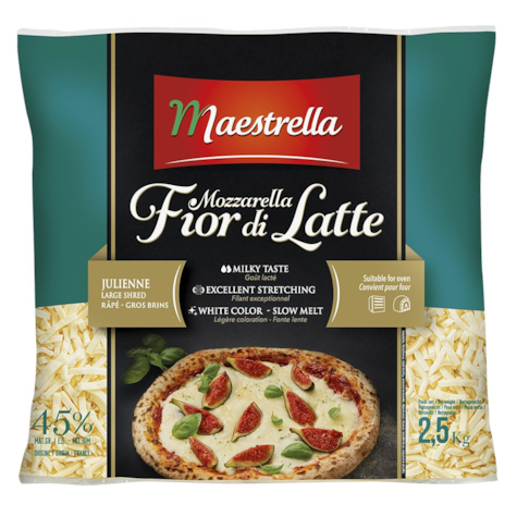 EURIAL MOZZARELLA FIOR DI LATTE JULIENNE 2,5kg