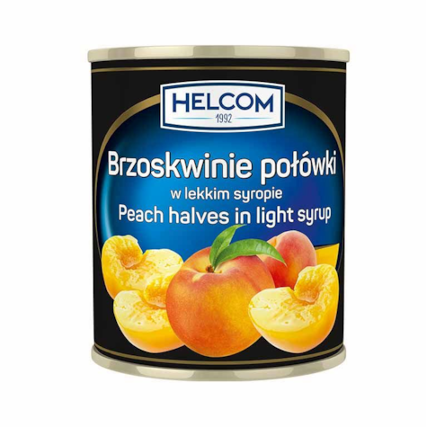 GREEK BRZOSKWINIE POŁÓWKA 2650g/1450g HELCOM
