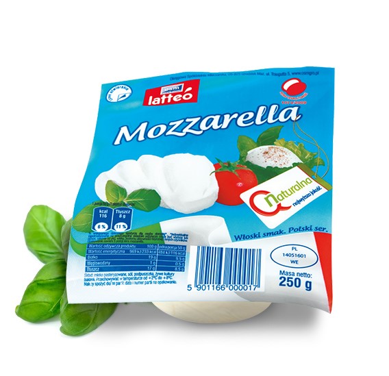 GRODZISK MOZZARELLA BIAŁA 250g/10