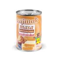 GOSTYŃ MLEKO PUSZKA MASA GOTOWA KAJMAK 510g/12
