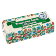 GŁUCHÓW TWARÓG CHUDY kostka pergamin ok 800g