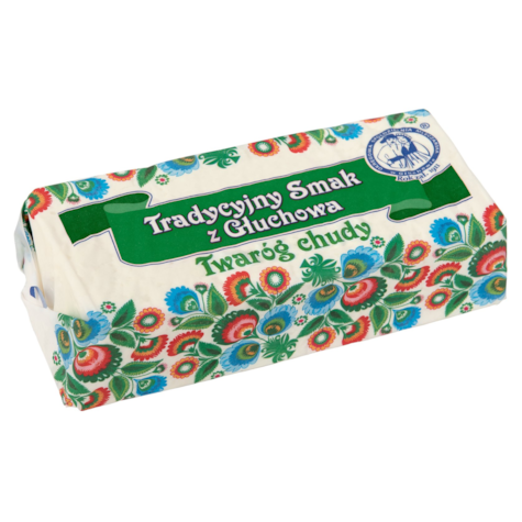 GŁUCHÓW TWARÓG CHUDY kostka pergamin ok 800g