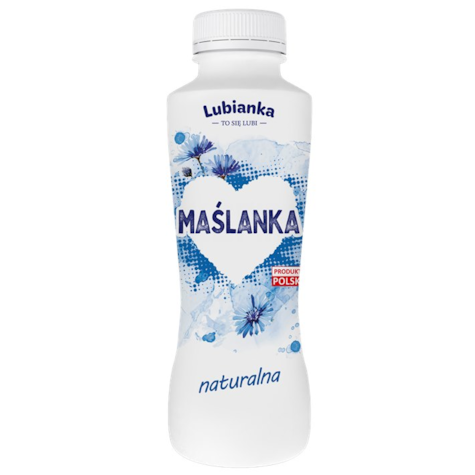 LUBIANKA MAŚLANKA NATURALNA 400g/6