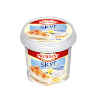 PRESIDENT SKYR SKYRNIKOWY WANILIOWY 1kg/6 JOGURT WANILIOWY