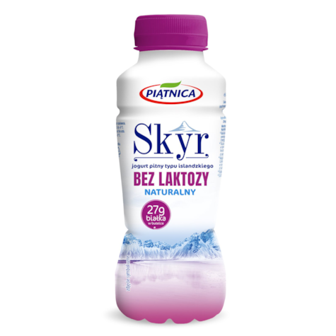 PIĄTNICA JOGURT 360g SKYR PITNY NATURALNY BEZ LAKTOZY (12)