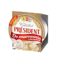 PRESIDENT CAMEMBERT DO SMAROWANIA Z PIECZARKAMI  120g/12