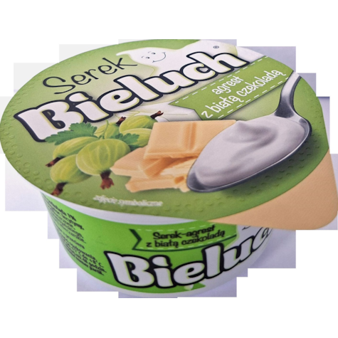 BIELUCH SEREK AGREST Z BIAŁĄ CZEKOLADĄ 150g/12