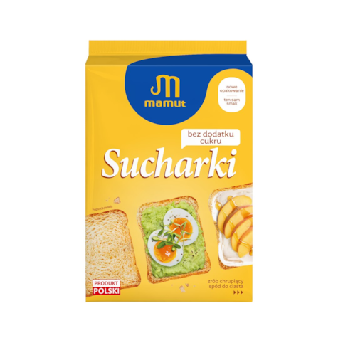 MAMUT SUCHARKI BEZ CUKRU 225g/10