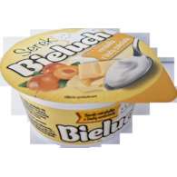 BIELUCH SEREK MIRABELKA Z BIAŁĄ CZEKOLADĄ 150g/12