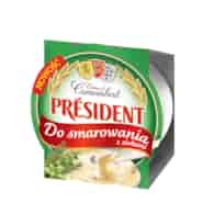 PRESIDENT CAMEMBERT DO SMAROWANIA Z ZIOŁAMI 120g/12