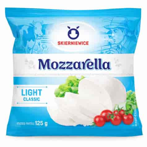 SKIERNIEWICE MOZZARELLA CLASSIC LIGHT 125g/12
