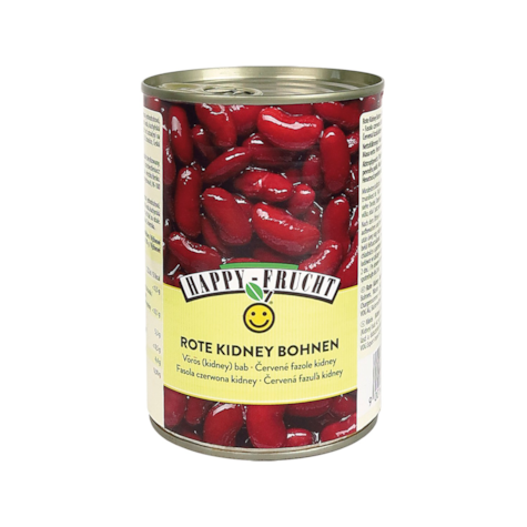 HAPPY FRUCHT FASOLA CZERWONA KIDNEY 400g/240g (12)