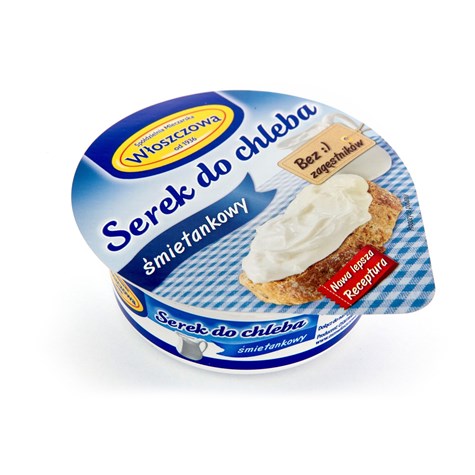 WŁOSZCZOWA SEREK DO CHLEBA ŚMIETANKA 100g/12