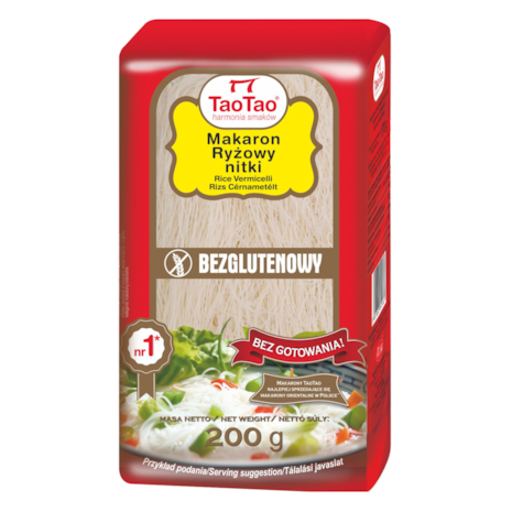 TAO-TAO MAKARON RYŻOWY NITKA 200g/30