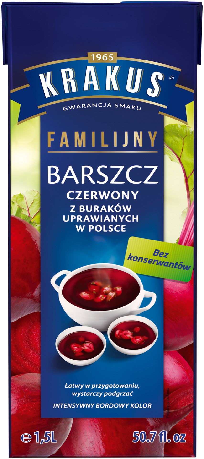 KRAKUS BARSZCZ CZERWONY FAMILIJNY 1,5L/8