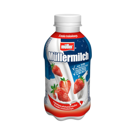 MULLER MILK TRUSKAWKA 400ml/12