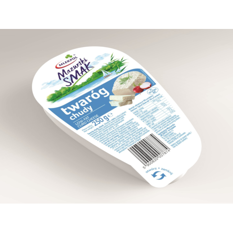 MAZURSKI SMAK TWARÓG LEKKI 250g/6 klinek