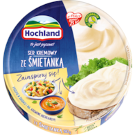 HOCHLAND KRĄŻEK ŚMIETANKA 180g/10