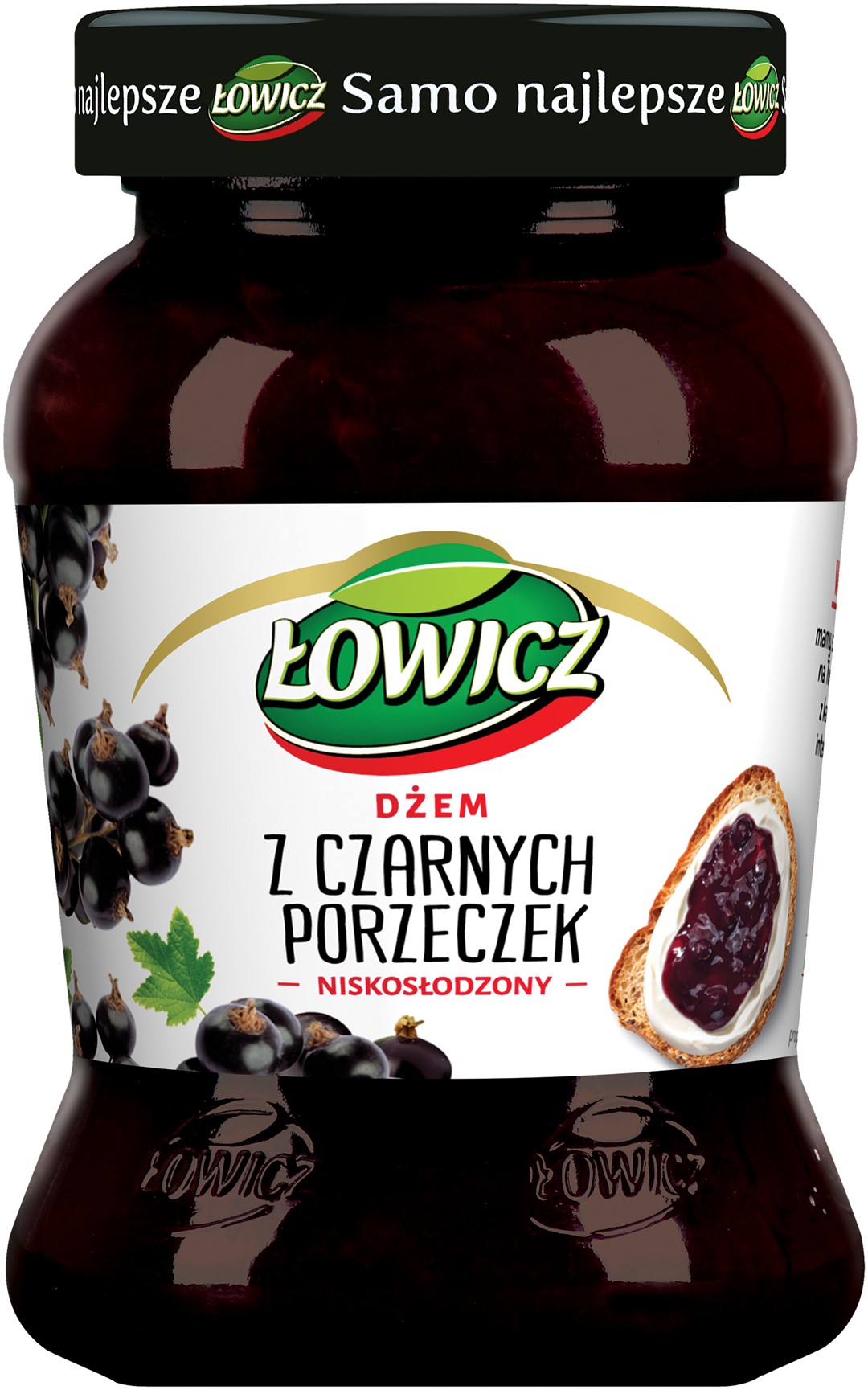 AGROS ŁOWICZ DŻEM 450g CZARNA PORZECZKA (6)