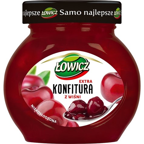 AGROS ŁOWICZ KONFITURA WIŚNIA 240g/8