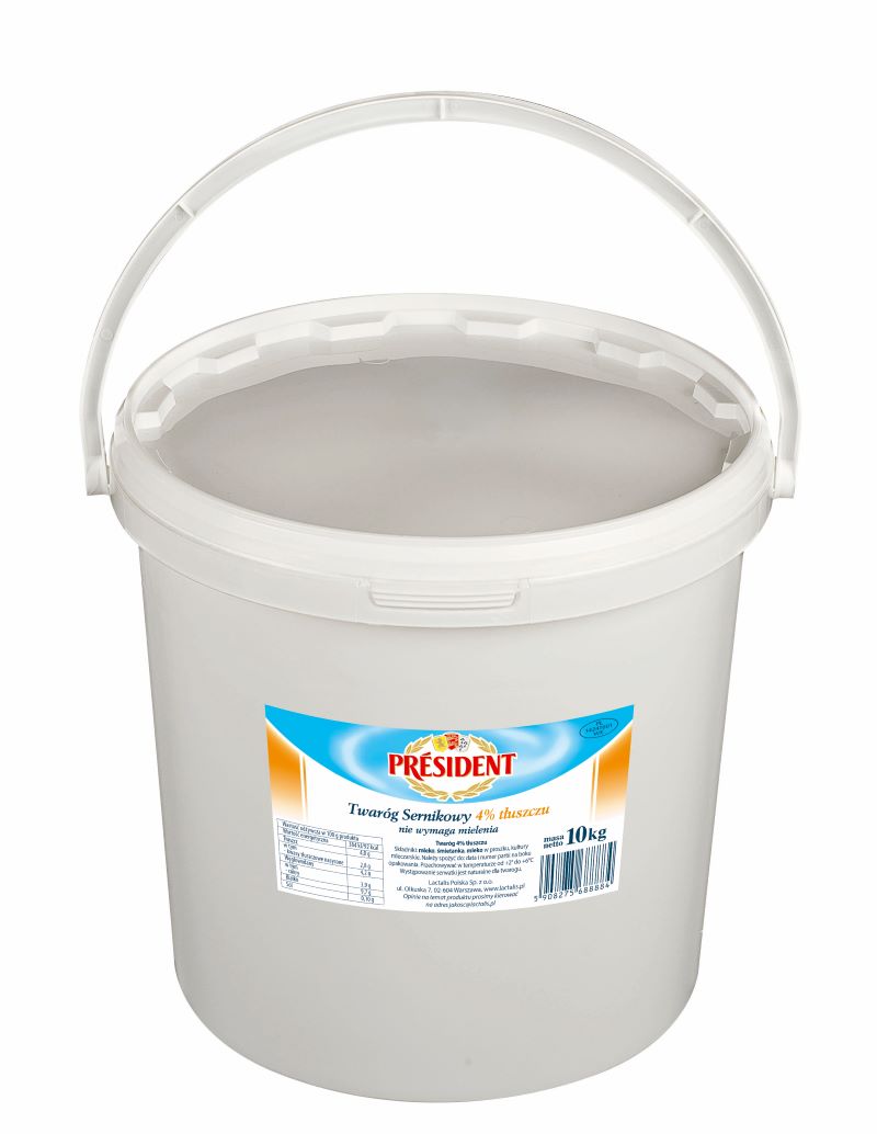PRESIDENT SER SERNIKOWY 10kg PÓŁTŁUSTY wiadro