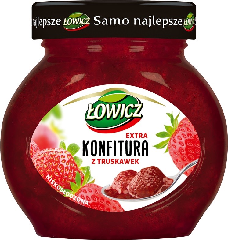 AGROS ŁOWICZ KONFITURA TRUSKAWKA 240g/8